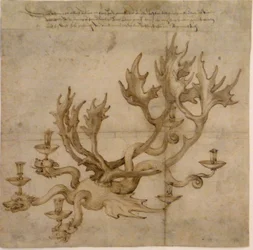 Projet pour un chandelier dragon avec bois de renne